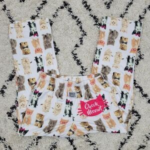 Brief Insanity Check Meowt Cat Lounge Pants XL 🐱 Novelty Pajamas